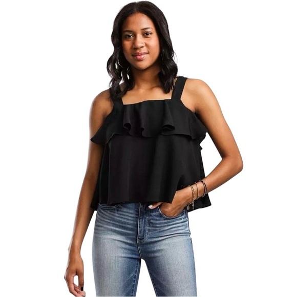 HYFVE Tops - HYFVE Flowy Ruffle Tank Top Size Small